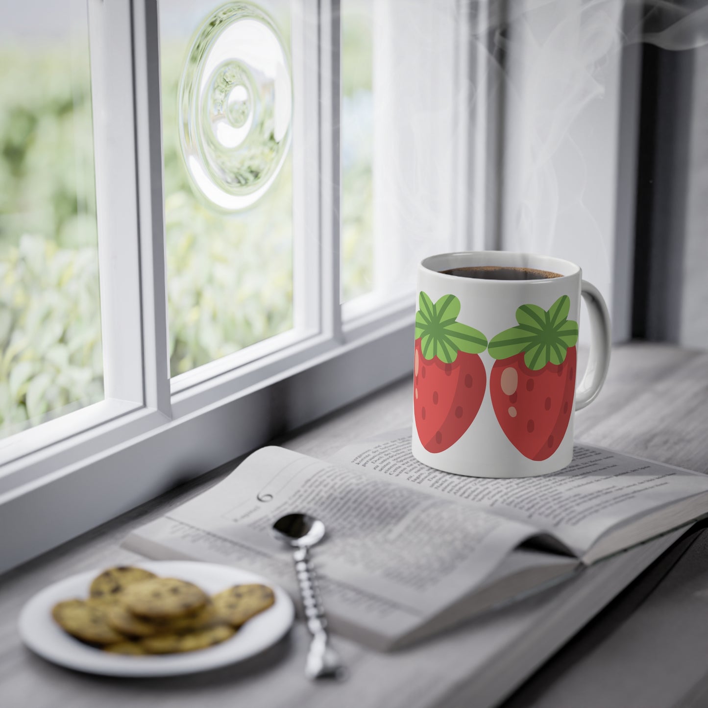 Mug Fraise Mignon en Céramique – Cadeau Original & Fun