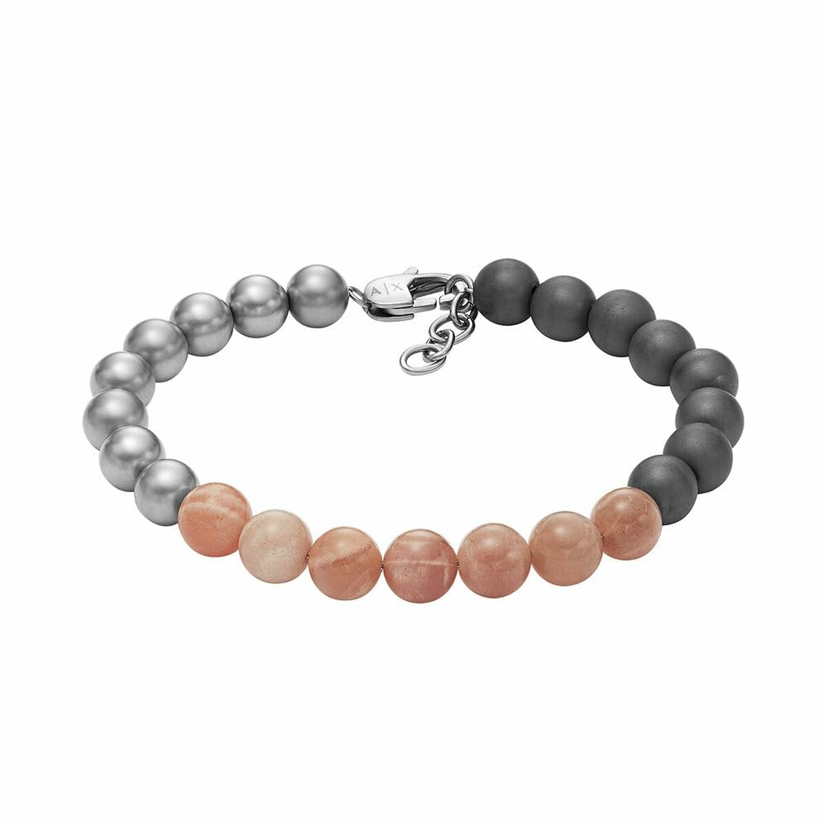 Bracelet Homme Armani Exchange acier inoxydable et perles naturelles