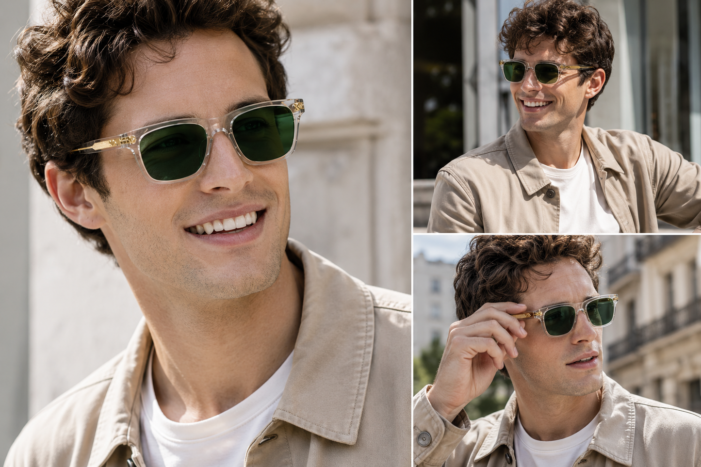 Web Eyewear WE0382 — Lunettes de Soleil Homme Carrées en Acétate Italien