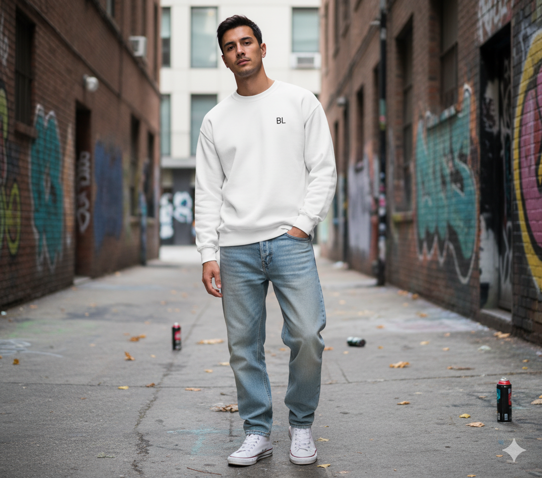 Sweat BL Unisexe – Minimalisme et Graphisme Exclusif