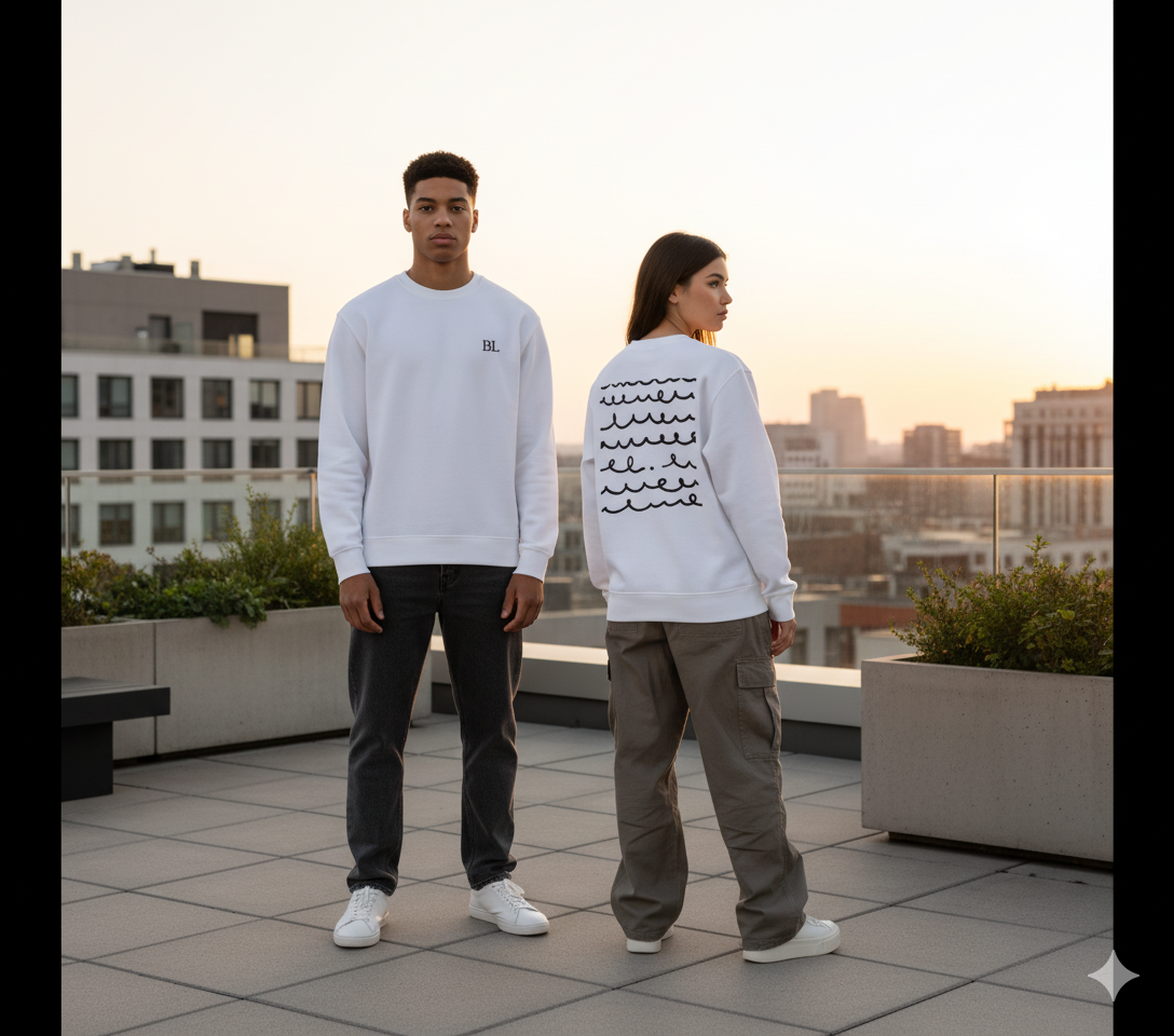 Sweat BL Unisexe – Minimalisme et Graphisme Exclusif
