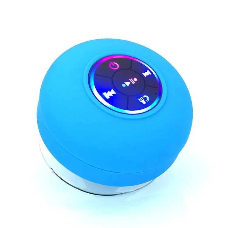 Lumières LED étanches IPX4, audio Bluetooth portable, extérieur, grande ventouse, haut-parleur mural, absorption possible