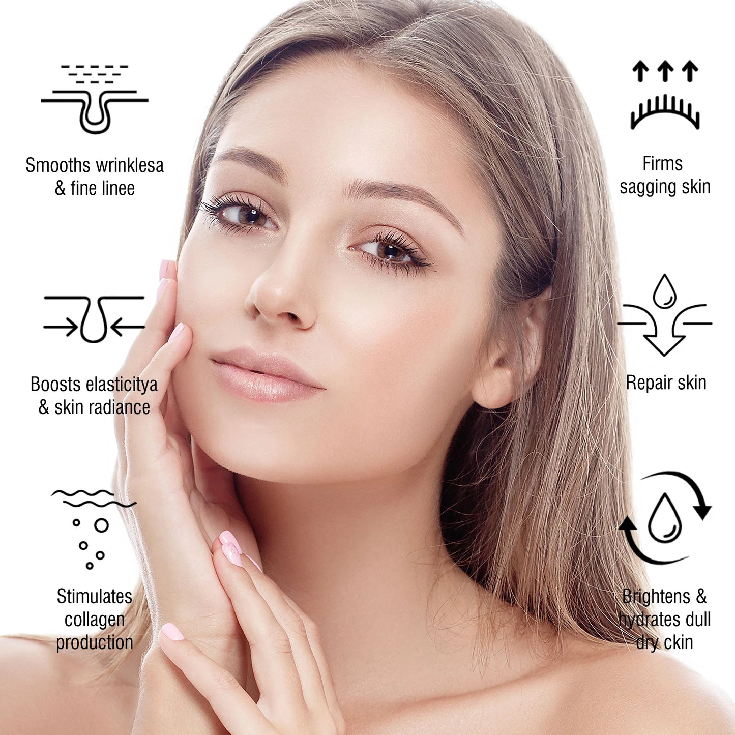 Sérum Visage à l’Acide Hyaluronique – Anti-Âge, Anti-Rides & Éclat