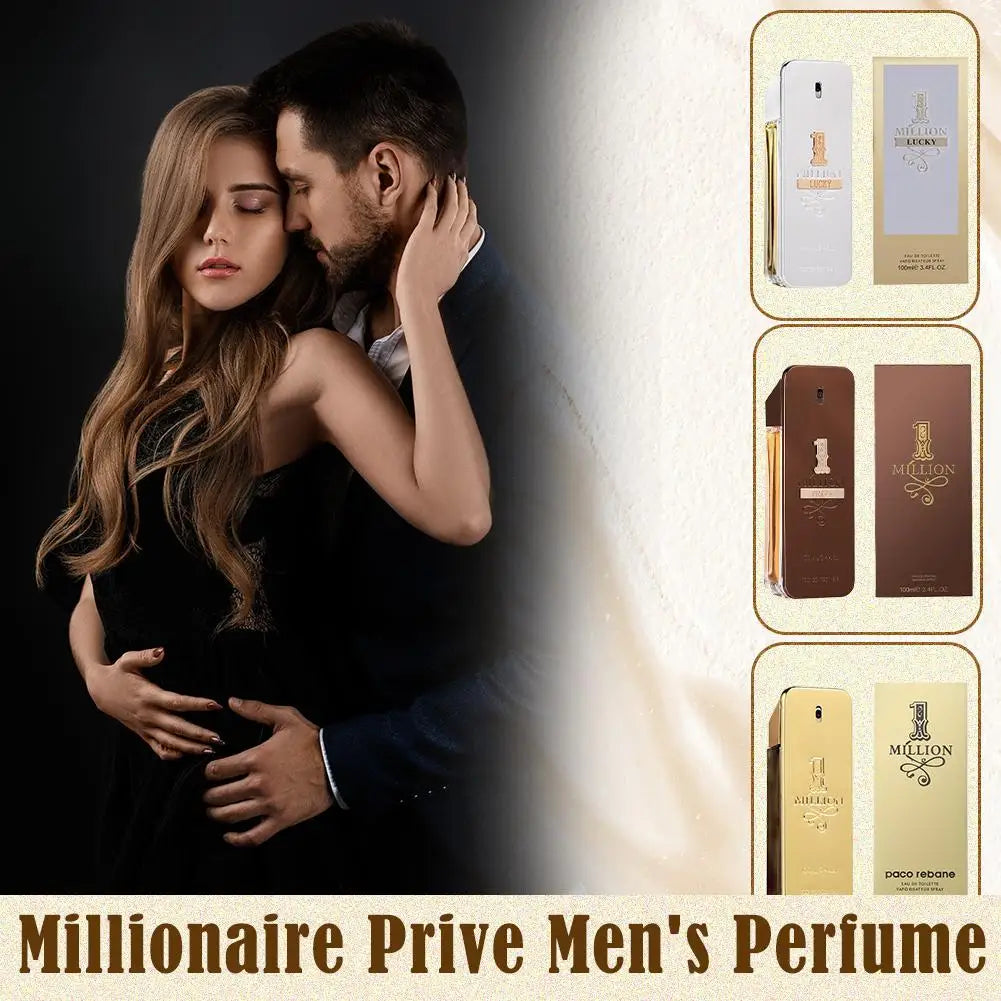 Sexuellement Golden Millionaire Charmante pour Homme, sexuellement Homme, Bois, Cuir, Note, Deep Aroma, 100ml