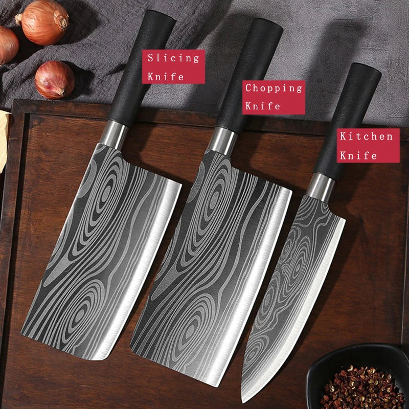 Ciseaux opaques de cuisine utilitaires à motif laser Damas, affûtage, acier inoxydable, couteau de chef tranchant, outil de cuisine, le plus récent ensemble