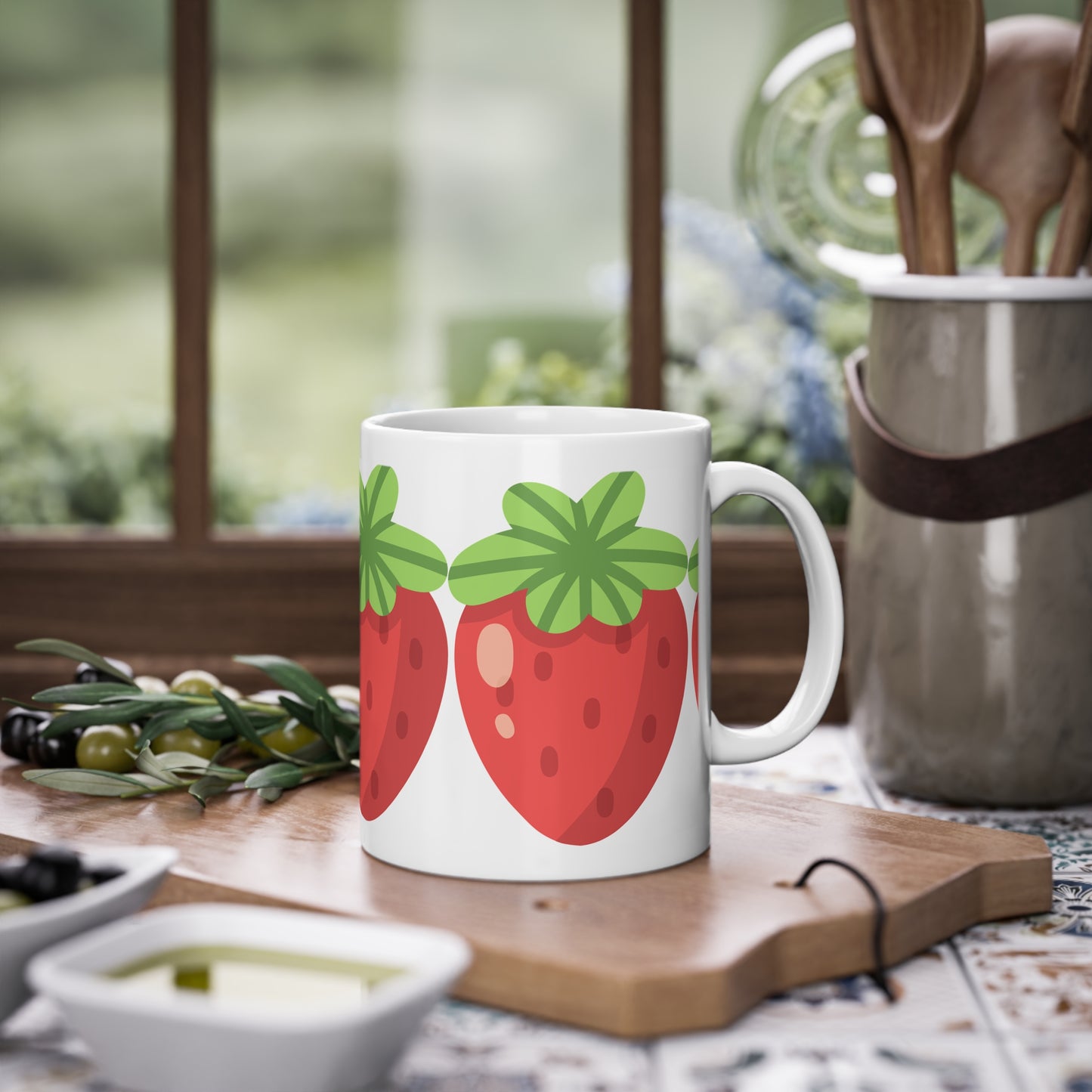 Mug Fraise Mignon en Céramique – Cadeau Original & Fun