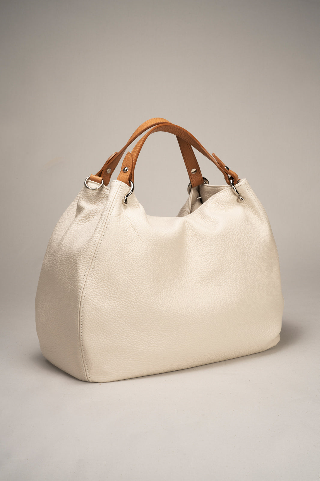 Sac Azalea beige cuoio — détail anses
