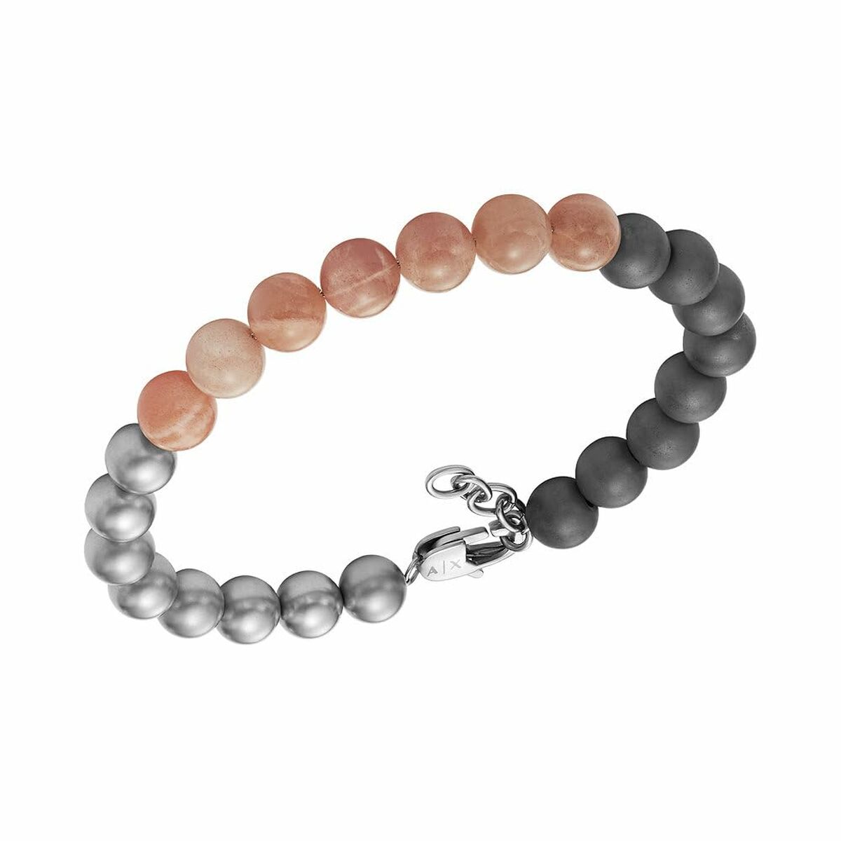 Bracelet Homme Armani Exchange acier inoxydable et perles naturelles