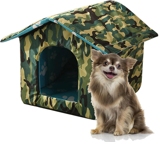 Chenil Extérieur en Tissu Oxford Imperméable pour Chats et Chiens