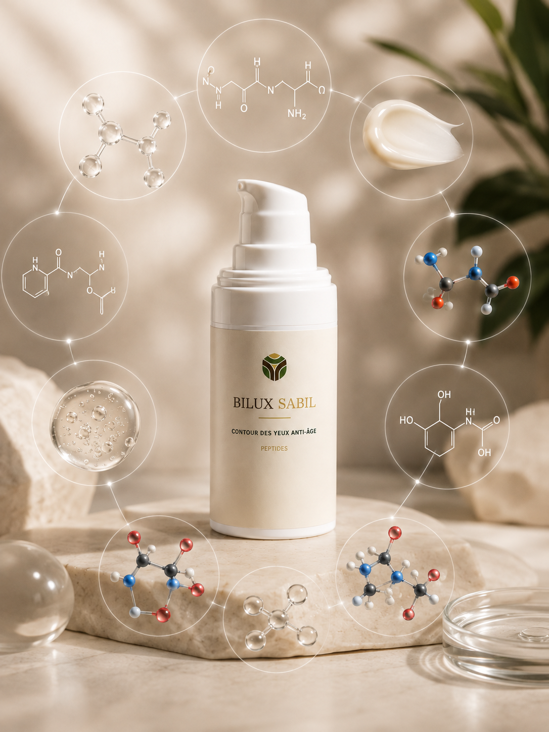 BILUX SABIL – Crème Contour des Yeux Anti-Âge aux Peptides