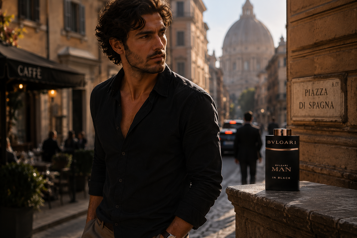 Bvlgari Man In Black Eau de Parfum – Parfum Homme Boisé Ambré Intense