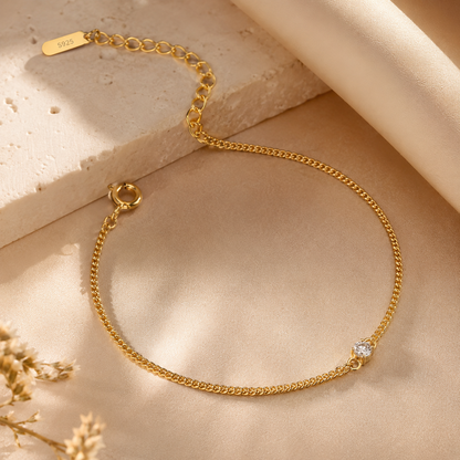 Bracelet Nova Doré — Argent 925 & Zirconia