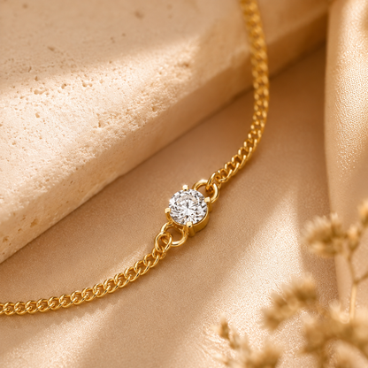 Bracelet Nova Doré — Argent 925 & Zirconia