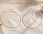 Collier Choker Zoé Doré — Argent 925