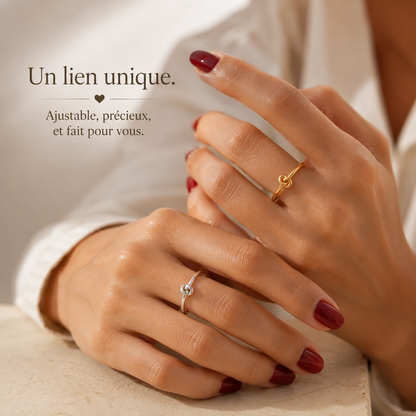 Bague Lelia Ajustable en Argent 925 – Or 18k ou Rhodium