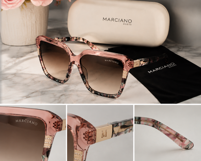 Guess by Marciano GM00009 — Lunettes de Soleil Femme Carrées à Motif Floral