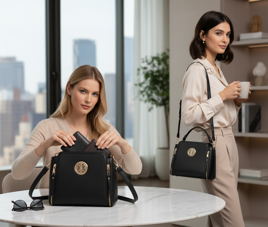 Sac bandoulière femme Miss Lulu en cuir PU