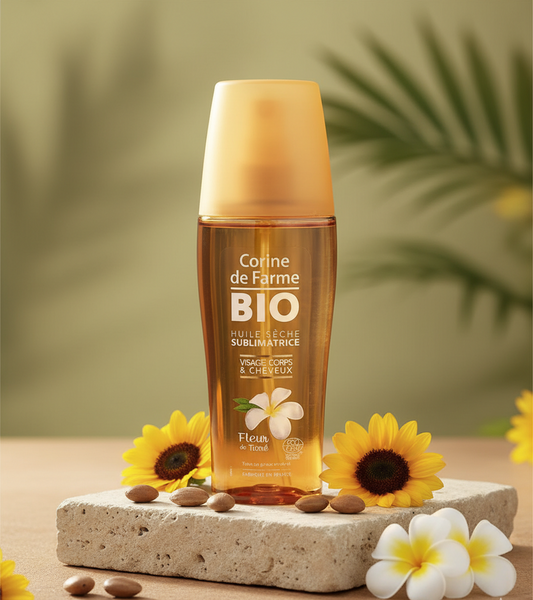 Huile Sèche Bio Sublimatrice Visage Corps & Cheveux 150 ml – Certifiée ECOCERT