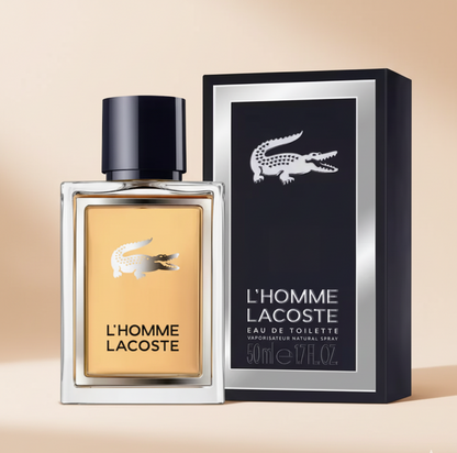 L’Homme Lacoste Eau de Toilette – Parfum Homme Boisé Épicé Élégant