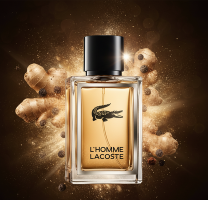 L’Homme Lacoste Eau de Toilette – Parfum Homme Boisé Épicé Élégant