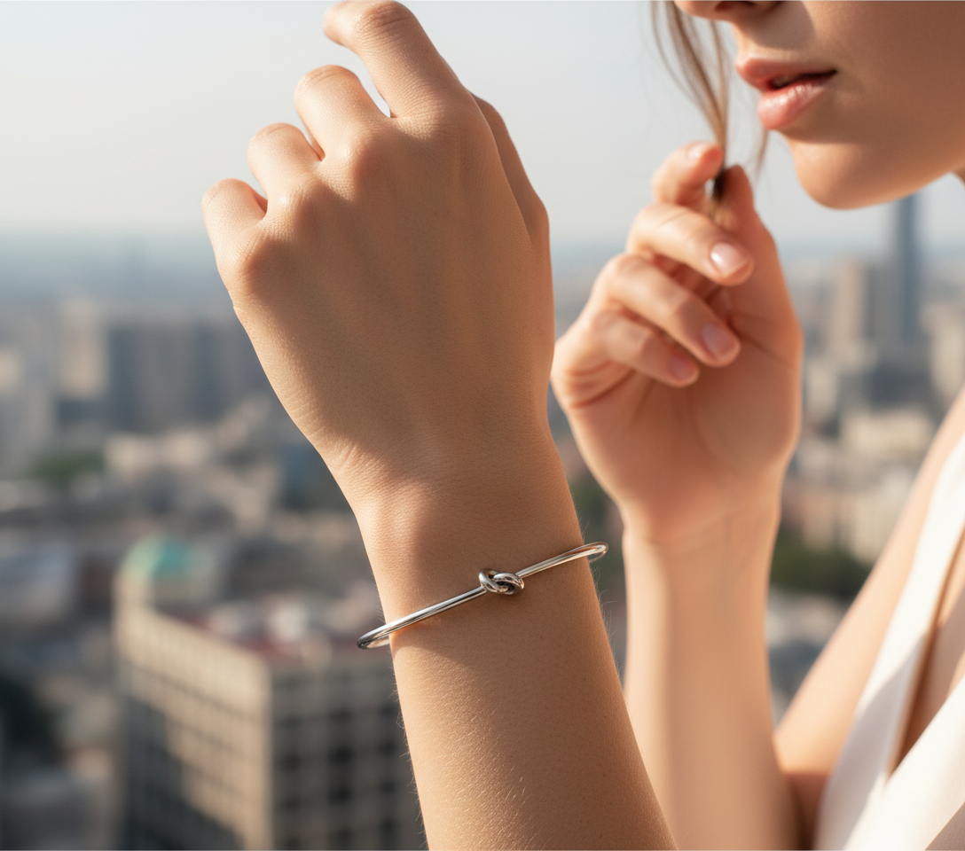 Bracelet Nauru Minimaliste en Acier Inoxydable