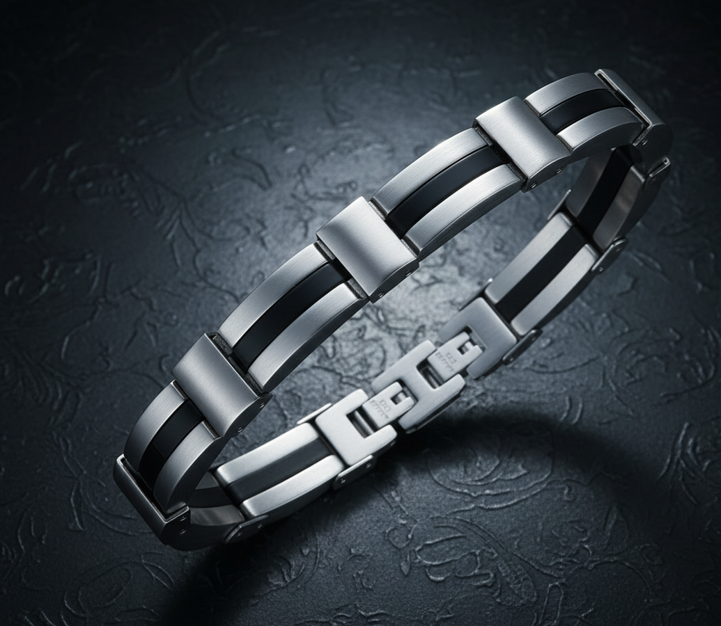Bracelet Lotus Homme en Acier Inoxydable