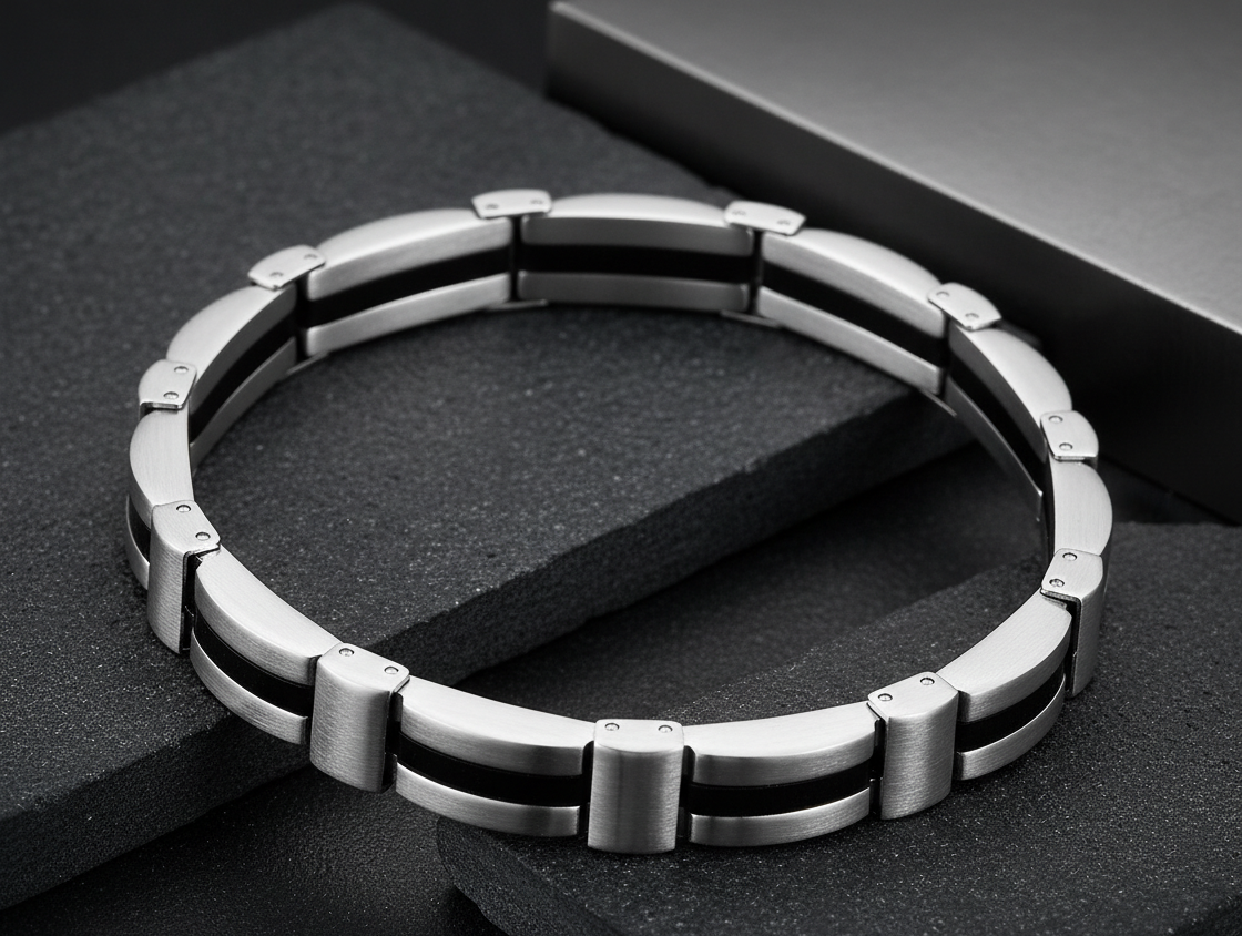 Bracelet Lotus Homme en Acier Inoxydable