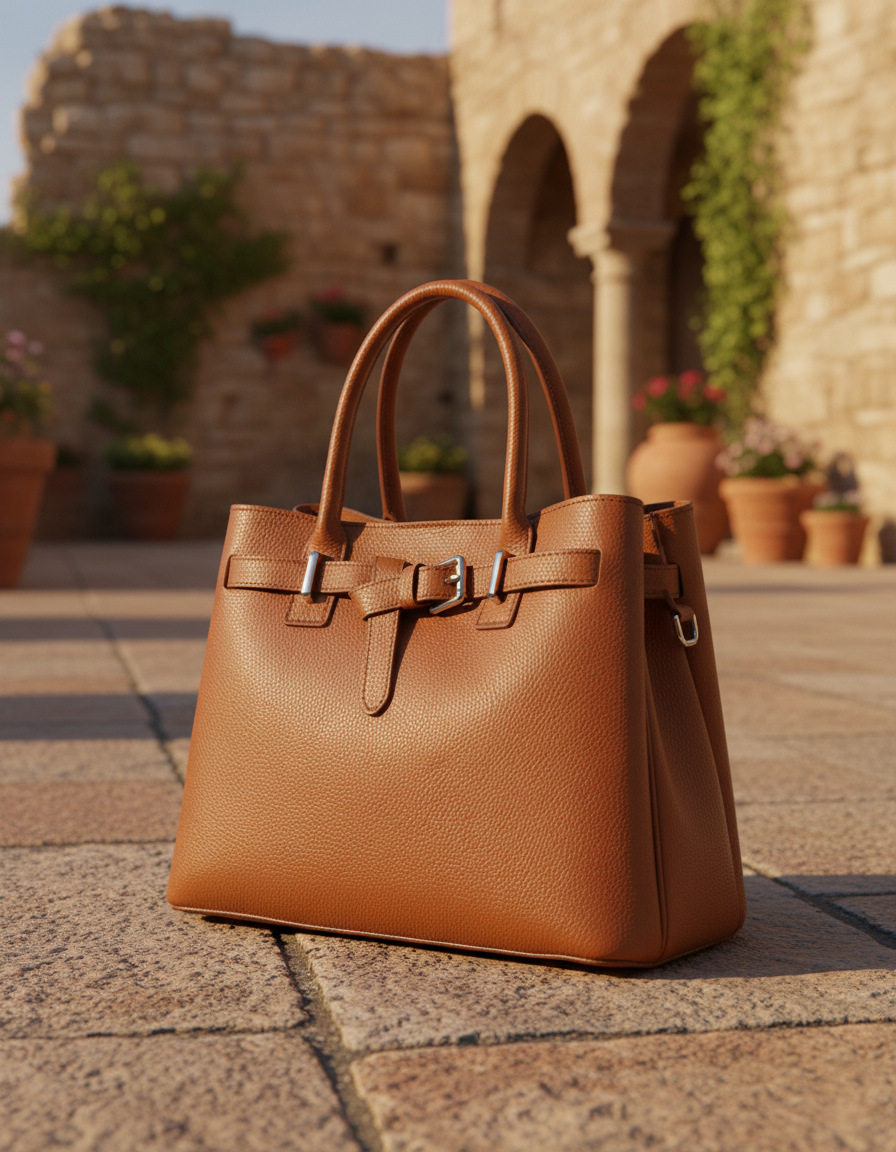 Sac Cabas Anna Luchini en Cuir — Fabrication Italienne
