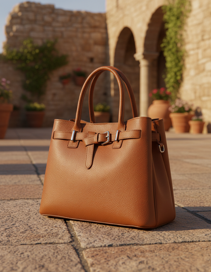 Sac Cabas Anna Luchini en Cuir — Fabrication Italienne