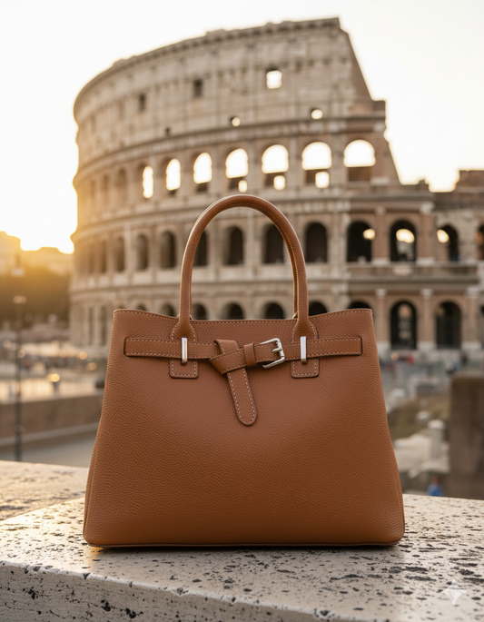 Sac Cabas Anna Luchini en Cuir — Fabrication Italienne