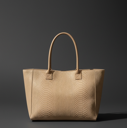 Anna Luchini Sac Cabas Cuir Italien Fango