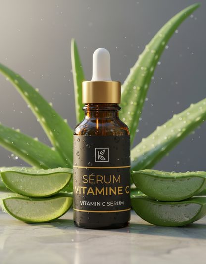 Sérum Éclaircissant Vitamine C & Aloe Vera Bio – Teint Lumineux & Hydratation