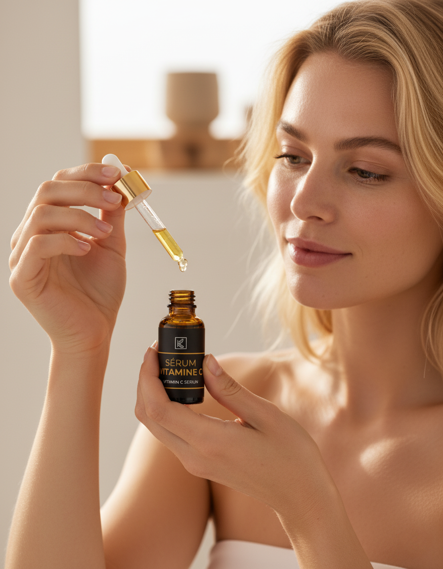 Sérum Éclaircissant Vitamine C & Aloe Vera Bio – Teint Lumineux & Hydratation
