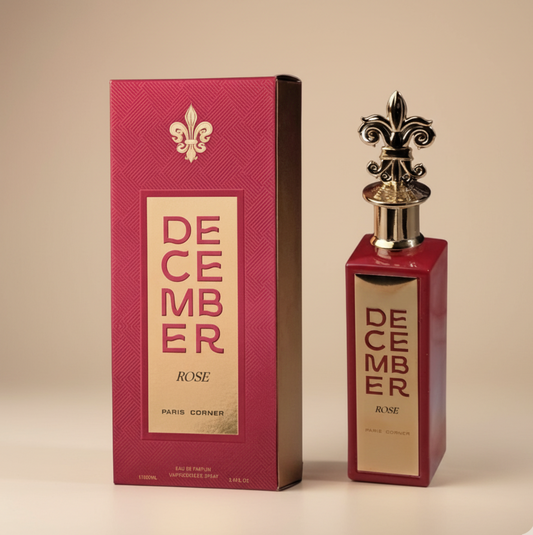 December Rose Eau de Parfum 100 ml – Parfum femme floral boisé – Paris Corner