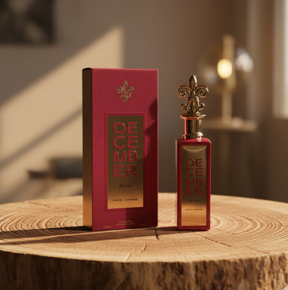 December Rose Eau de Parfum 100 ml – Parfum femme floral boisé – Paris Corner