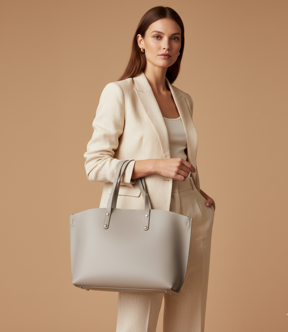 RENATO BORZATTA – Sac Cabas en Cuir Véritable  Mode Italienne