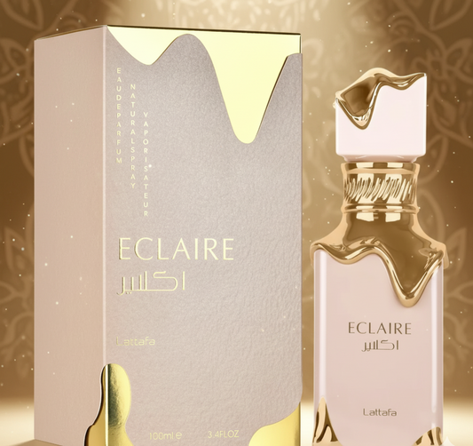 Lattafa Eclaire Eau de Parfum Femme 100 ml – Parfum Gourmand Sucré Longue Tenue