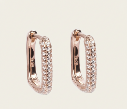 Boucles d’Oreilles Metropolitan Glow en Argent 925 – Plaqué Or Rose ou Argent