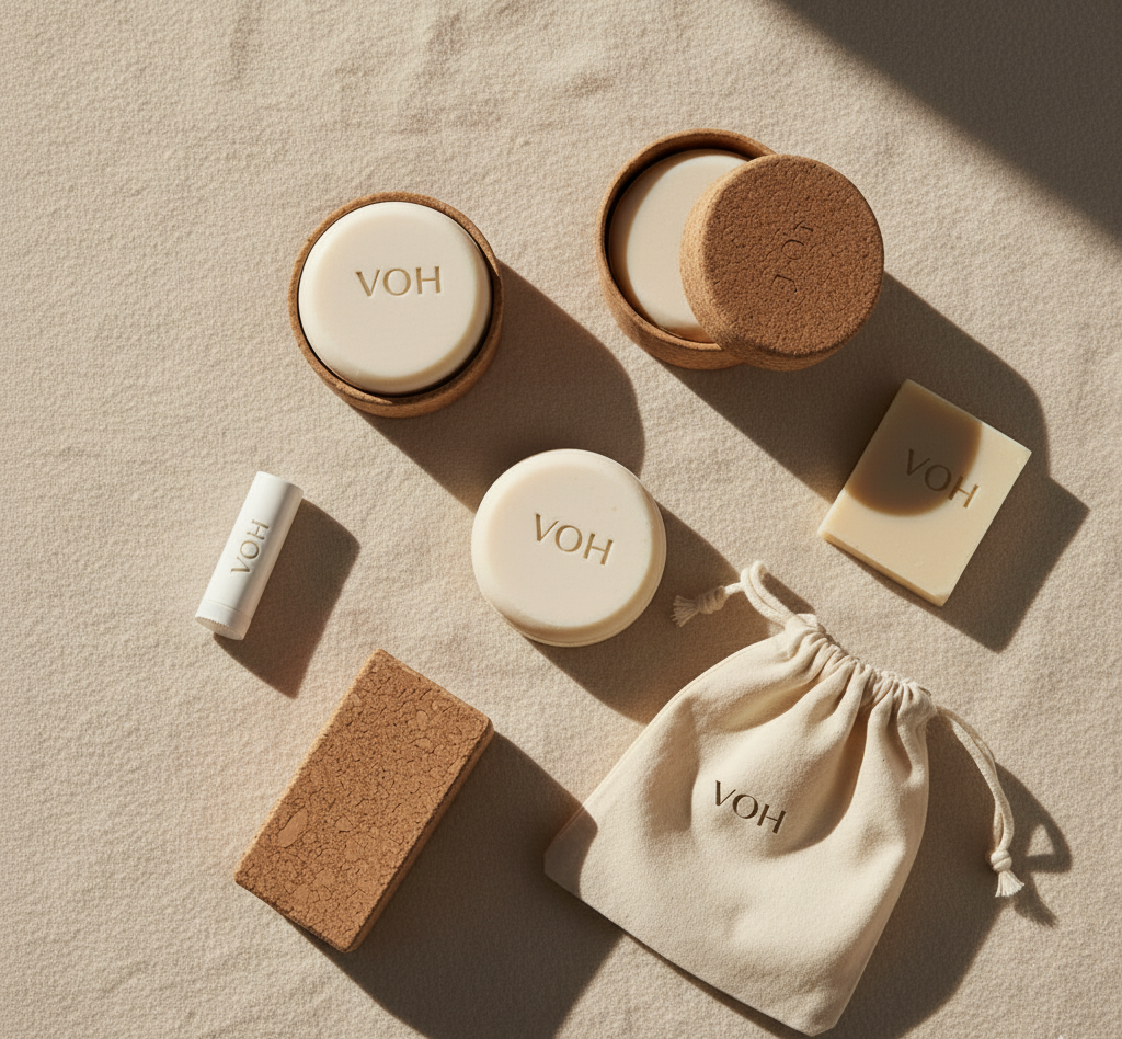 Coffret Soin Naturel V.O.H – 9 Essentiels Premium pour le Visage, les Cheveux et le Corps