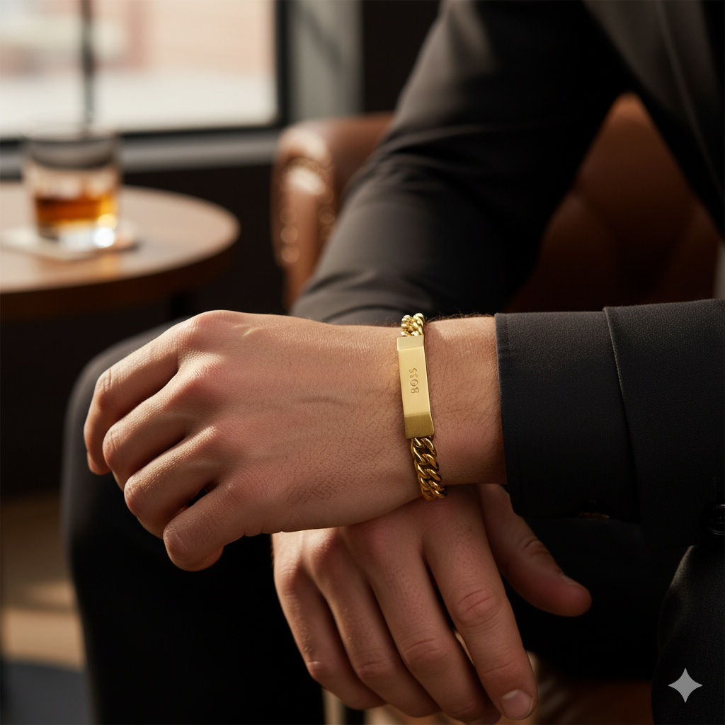 Bracelet Homme Hugo Boss Carter en Acier Inoxydable