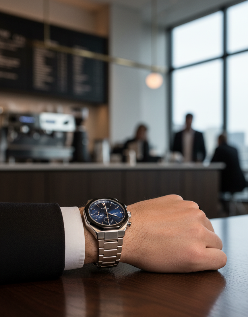 Montre Homme BOSS Cloud Chronographe Acier Inoxydable Cadran Bleu 44 mm