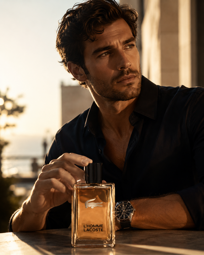 L'Homme Lacoste Eau de Toilette – Parfum Homme Boisé Épicé Élégant