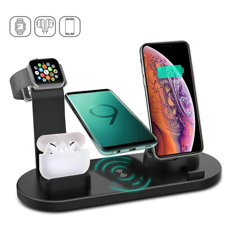 Support de Charge Sans Fil 7-en-1 – Chargez tous vos appareils en un seul geste !
