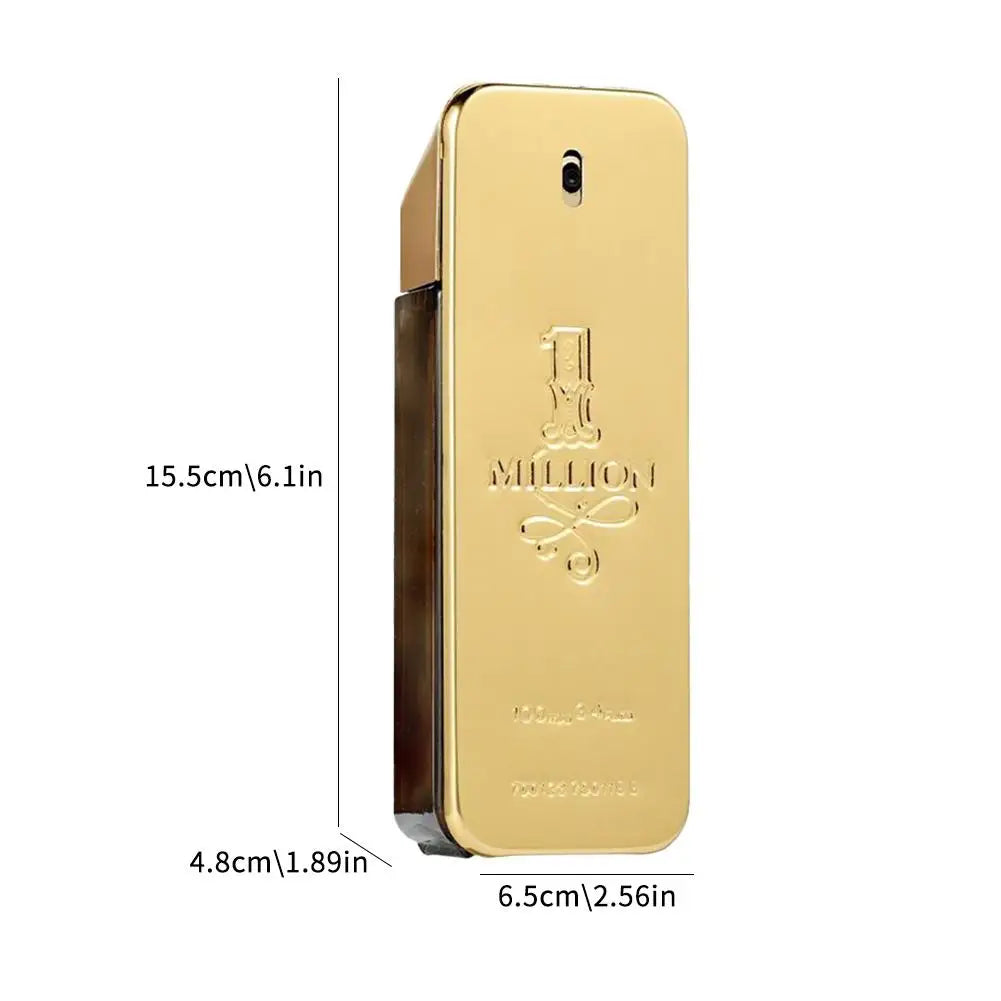 Sexuellement Golden Millionaire Charmante pour Homme, sexuellement Homme, Bois, Cuir, Note, Deep Aroma, 100ml