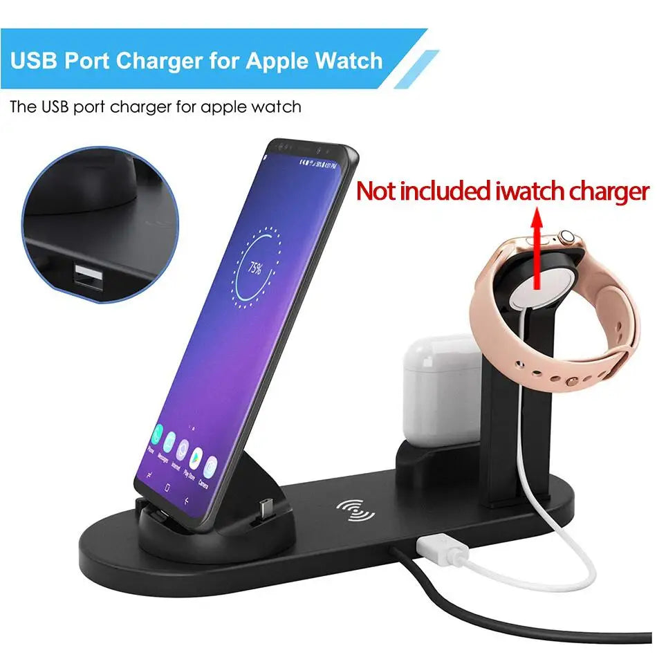 Support de Charge Sans Fil 7-en-1 – Chargez tous vos appareils en un seul geste !