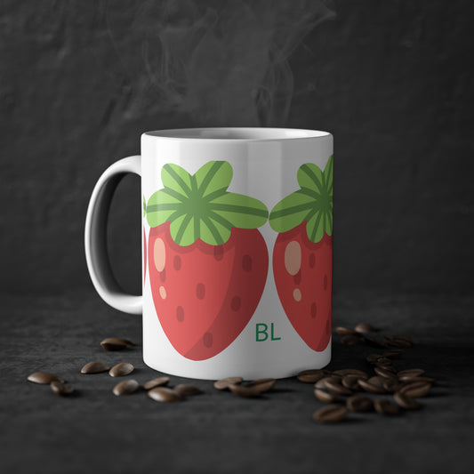 Mug Fraise Mignon en Céramique – Cadeau Original & Fun