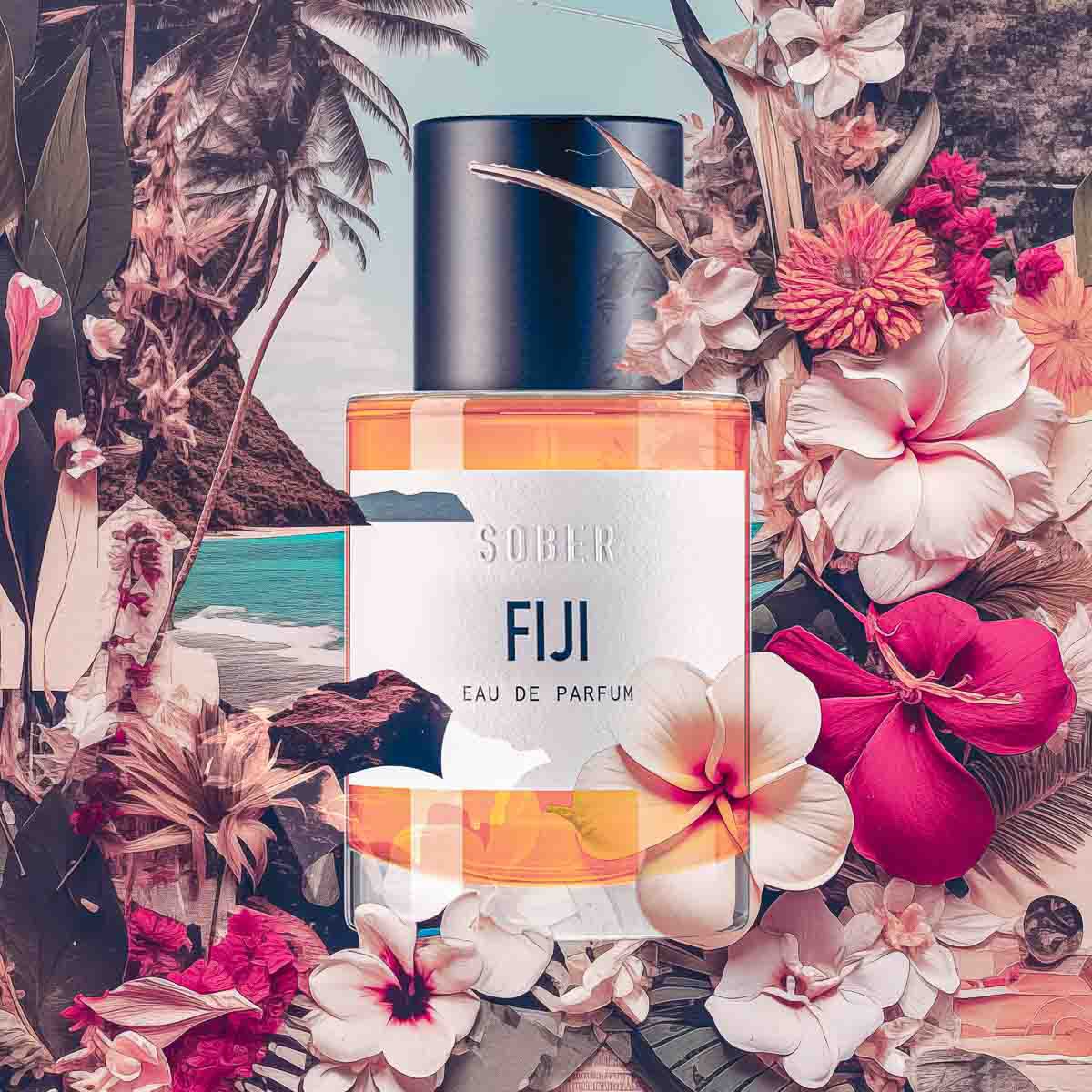FIJI Eau de Parfum 50 ml – Parfum Unisexe Floral & Fruité, Végan & Naturel